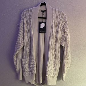 Who What Wear Tan Knit Cardigan